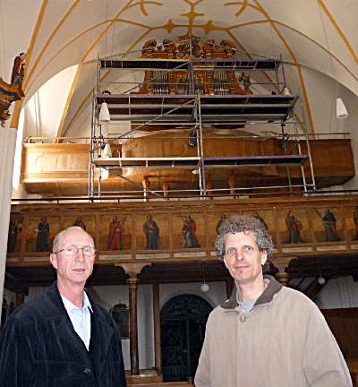 Begutachtung der Orgel