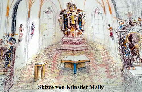 Skizze von Künstler Mally